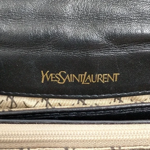 YSL Black Quilted Envelope Clutch - Women Bags - Picture 7 of 9